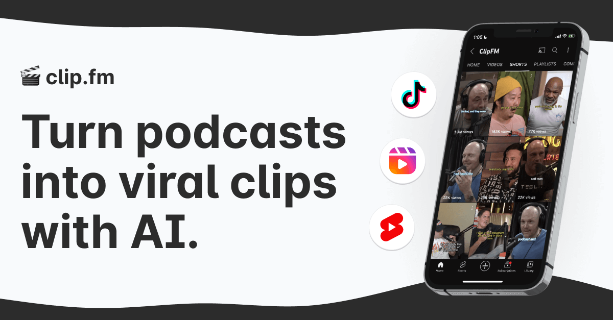 AI-Generated Clips for Podcasters | clip.fm